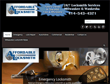 Tablet Screenshot of affordablelocksmithmilwaukee.com